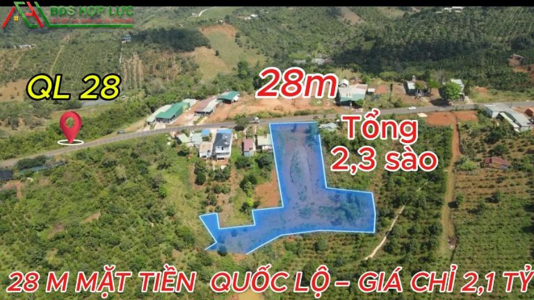 28 M MẶT TIỀN QUỐC LỘ – GIÁ CHỈ 2,1 TỶ
